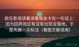 欧乐影视读着读着我会卡在一句话上：因为回声效应有没有出现没落地，于是先做一次标注（看图文都适用）
